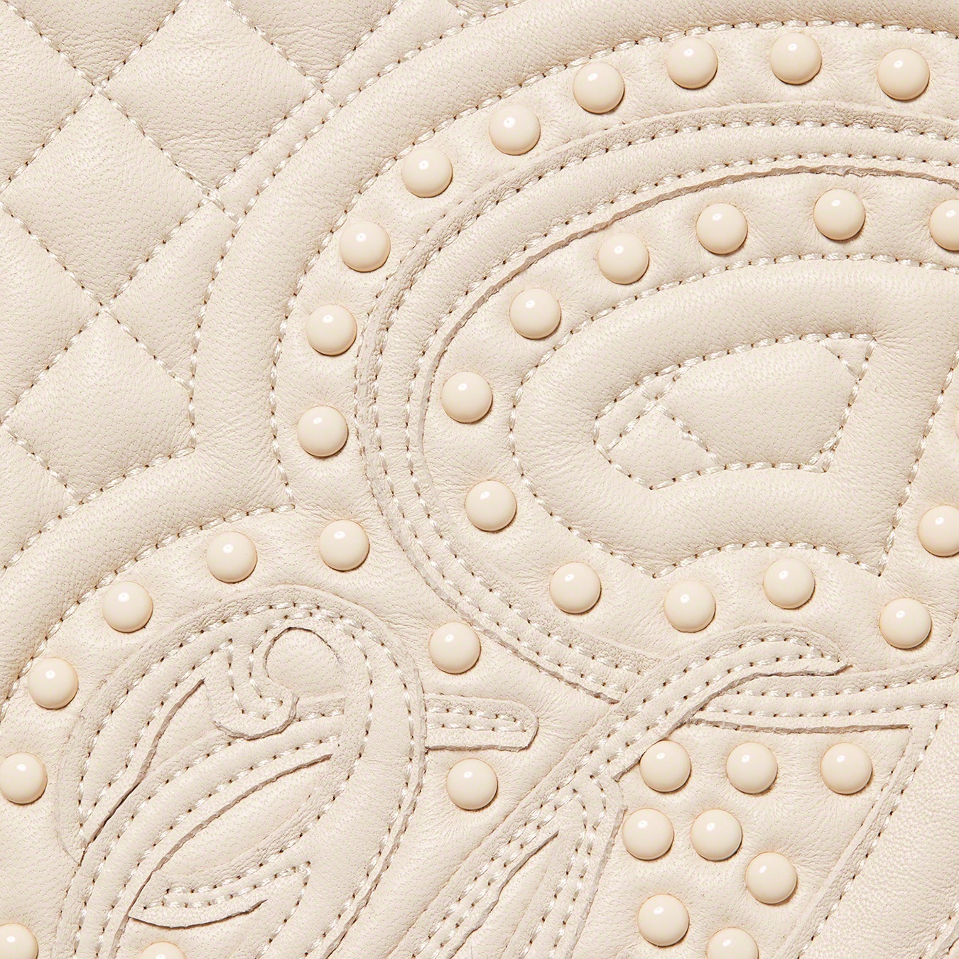 Studded Quilted Leather Jacket view 13